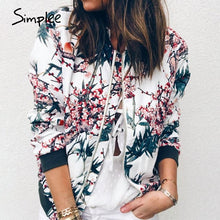 Load image into Gallery viewer, Floral Printed Bomber Jacket
